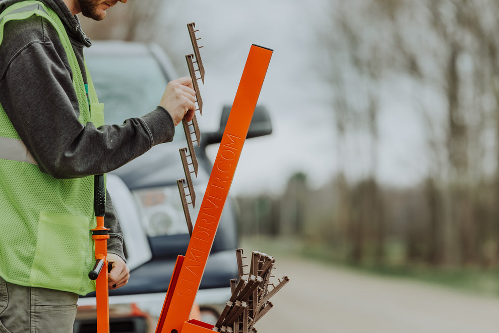 1000 Biodegradable Stakes – Stake Driver